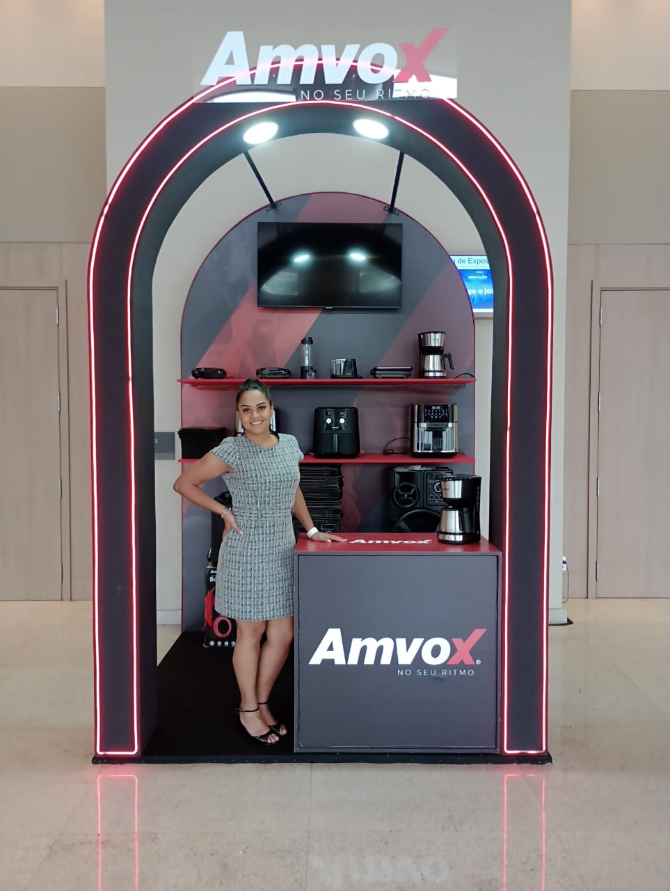 Evento Casas Bahia Stand Amvox